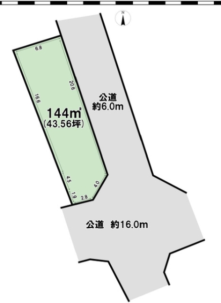 草加市金明町　売地