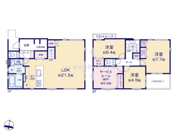 草加市清門２丁目　新築一戸建て　5期