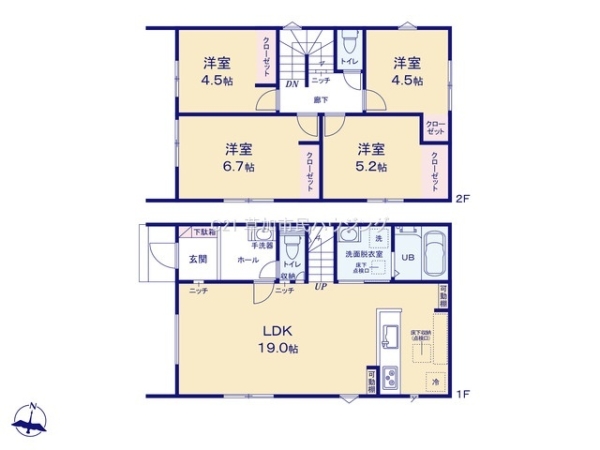 草加市苗塚町　新築一戸建て　23　1期3号棟