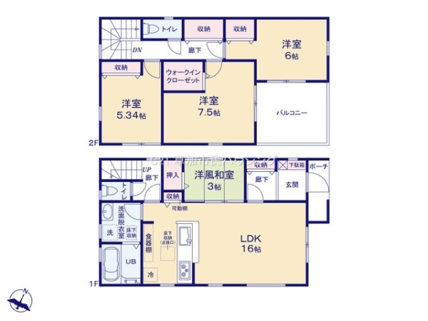 八潮市鶴ケ曽根　新築一戸建て　9期