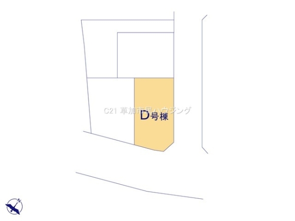 八潮市上馬場　新築一戸建て　D号棟