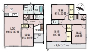 草加市青柳7丁目　新築一戸建て　3期D号棟