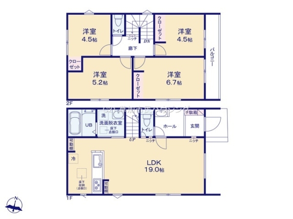 草加市苗塚町　新築一戸建て　23　1期12号棟