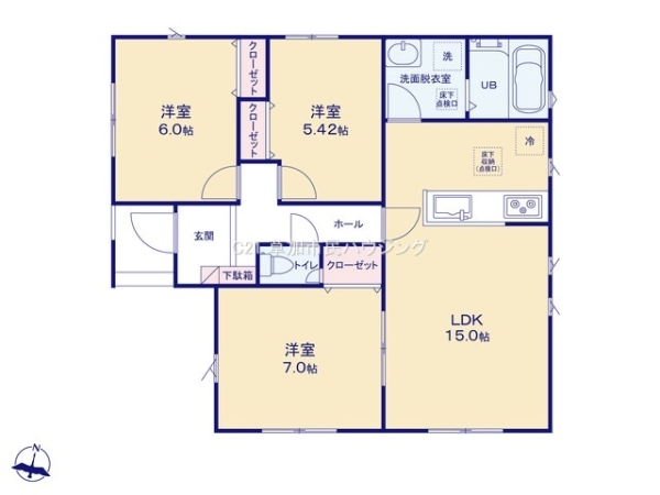 草加市苗塚町　新築一戸建て　23　1期9号棟