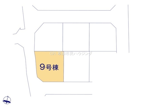 草加市苗塚町　新築一戸建て　23　1期9号棟