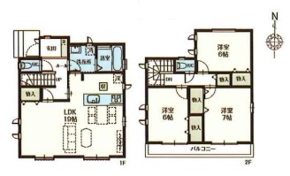 草加市長栄1丁目　新築一戸建て　第1期3号棟