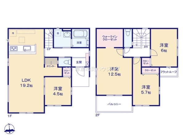 草加市稲荷5丁目　新築一戸建て　14期