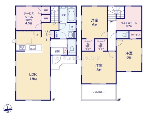 草加市小山1丁目　新築一戸建て　1期