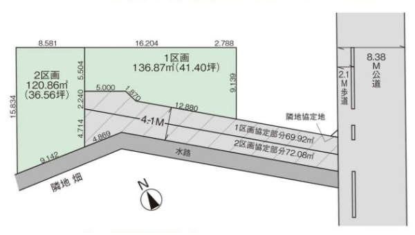 草加市八幡町　売地　12期1区画