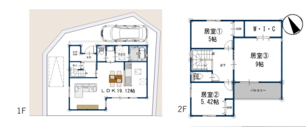 草加市吉町4丁目　新築一戸建て　2号棟