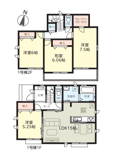 草加市稲荷2丁目　新築一戸建て　4期