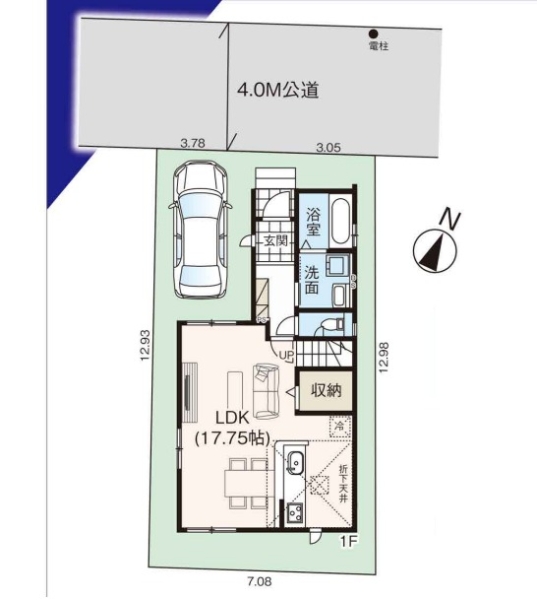 草加市旭町5丁目 新築一戸建て 2期(区画図)