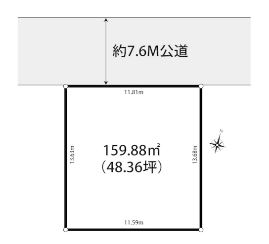 草加市新善町　売地
