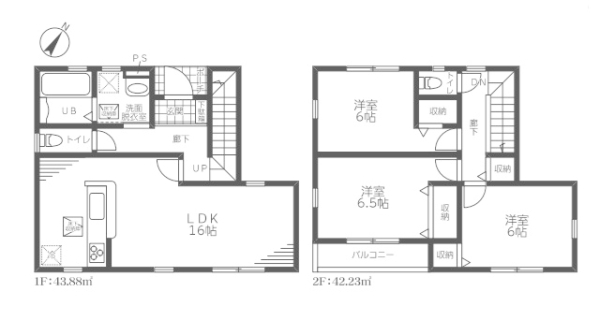 八潮市木曽根　新築一戸建て　II