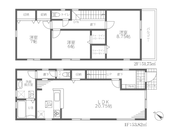 八潮市鶴ケ曽根　新築一戸建て