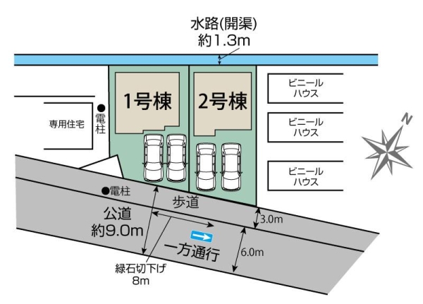 八潮市木曽根　新築一戸建て　1号棟