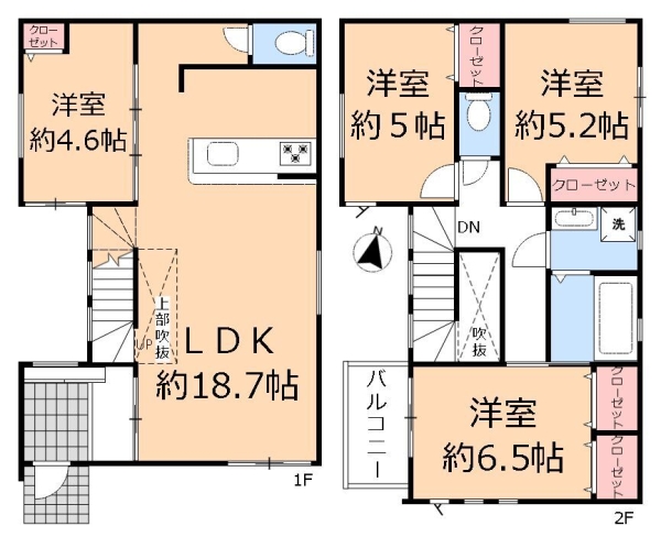 八潮市中央2丁目　新築一戸建て　2期　4号棟