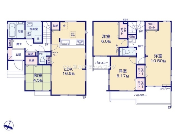 草加市新里町　新築一戸建て　4期7号棟