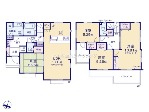 草加市新里町　新築一戸建て　4期3号棟