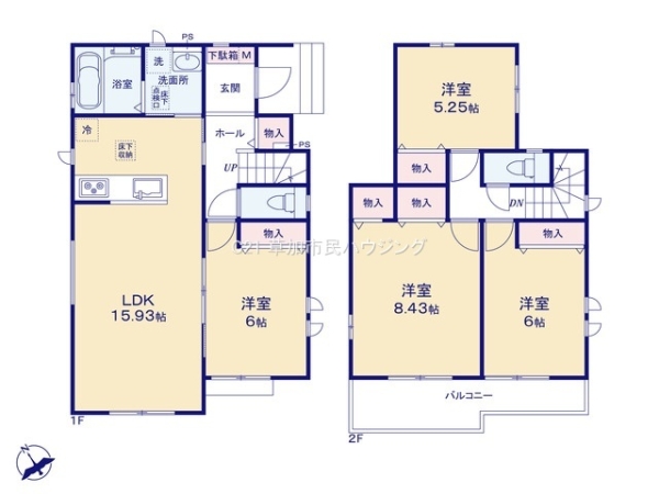 草加市清門3丁目　新築一戸建て　B号棟