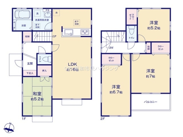 草加市谷塚仲町　中古一戸建て
