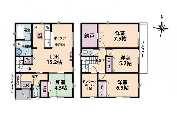草加市谷塚町　新築一戸建て　第20　1号棟