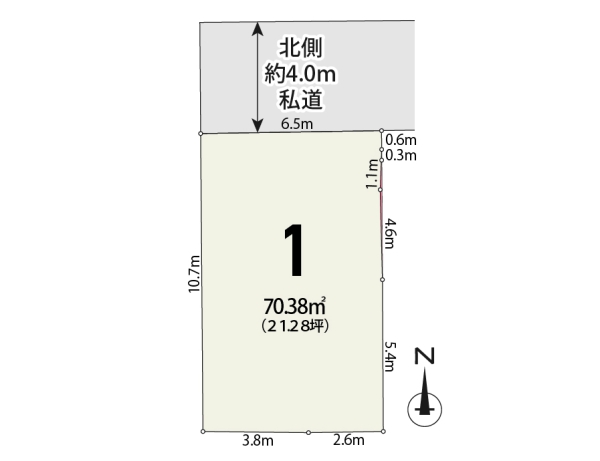 足立区西伊興1丁目　売地　全1区画