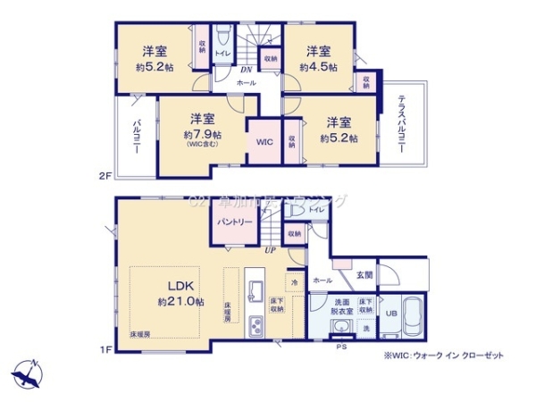 草加市手代1丁目　新築一戸建て　7期3号棟