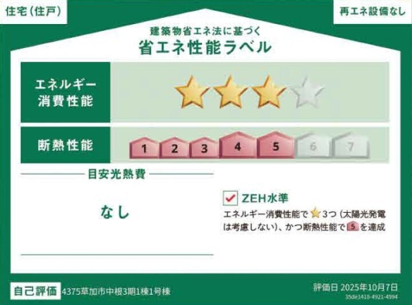 草加市中根3丁目　新築一戸建て　3期