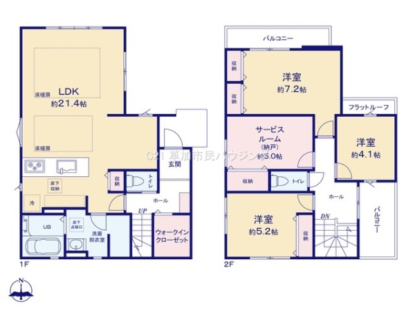 草加市吉町2丁目　新築一戸建て　8期6号棟