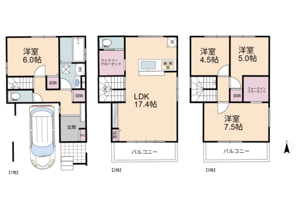 草加市新善町　新築一戸建て　1期
