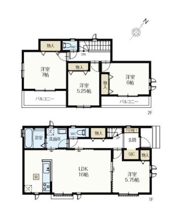 八潮市鶴ケ曽根　新築一戸建て　C号棟