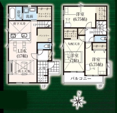 八潮市西袋 新築一戸建て 2期2号棟