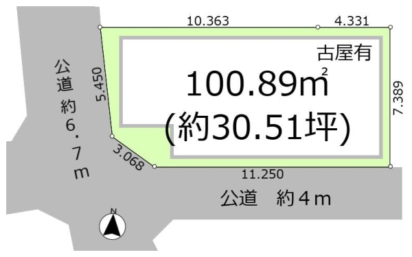 草加市谷塚町の土地