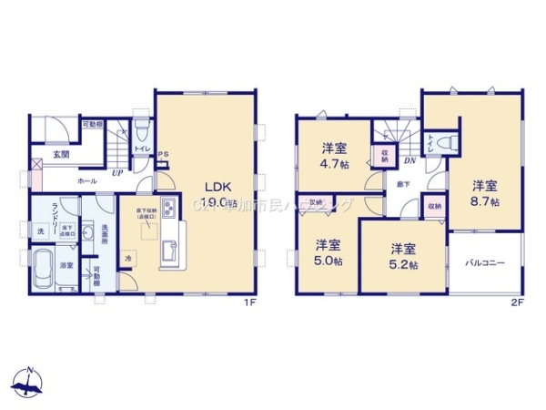 草加市草加2丁目　新築一戸建て　4号棟