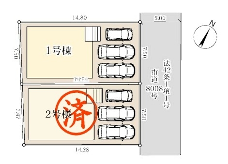 八潮市大瀬　新築一戸建て　1号棟