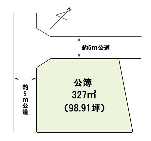 建築条件なし売地　松戸市上本郷