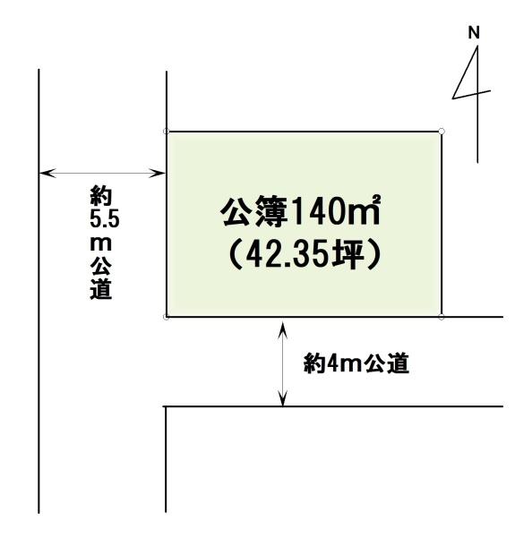 売地　埼玉県北葛飾郡杉戸町大字堤根