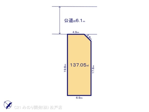 流山市鰭ケ崎の土地