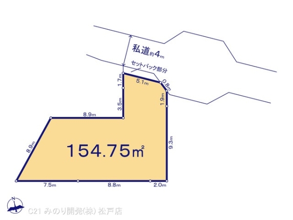 松戸市中和倉の売土地