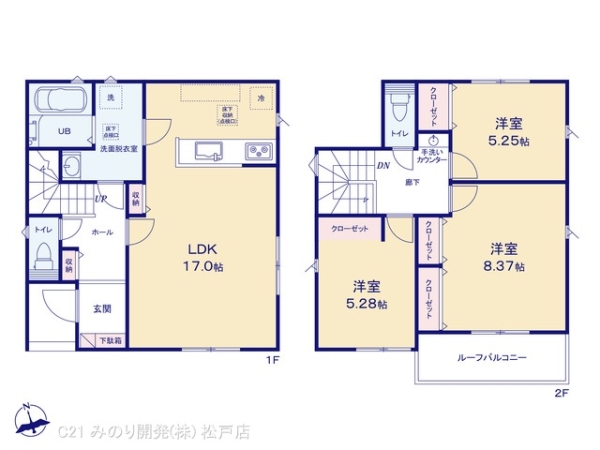 流山市松ケ丘５丁目の新築一戸建