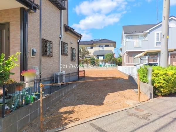 柏市花野井の土地(現地土地写真)