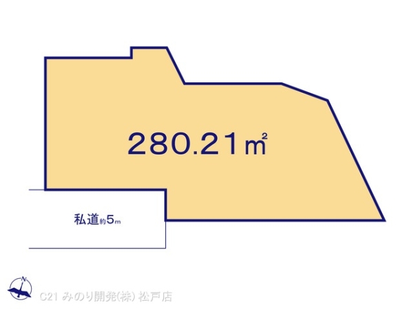 柏市新逆井1丁目の土地(間取り)