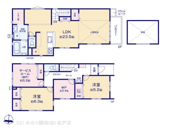 松戸市古ケ崎２丁目の新築一戸建