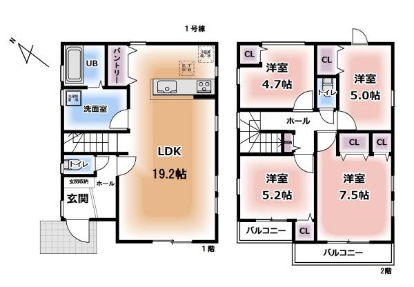 新築分譲住宅松戸新田1号棟
