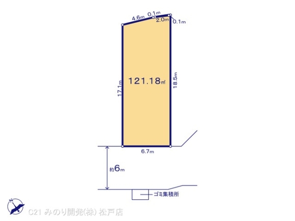 鎌ケ谷市中佐津間１丁目の売土地