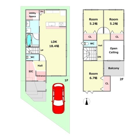 【建築条件付土地】Jin-House豊中宮山町Project