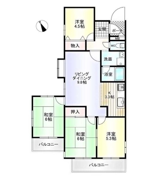 セントラル武庫之荘(間取り)