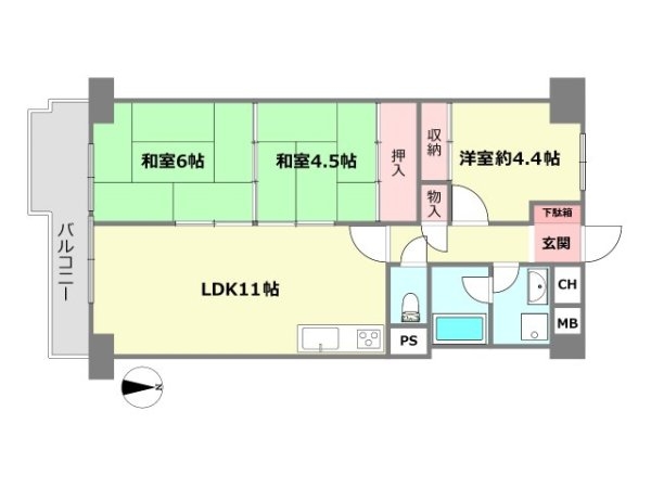 立花グリーンハイツ1号棟