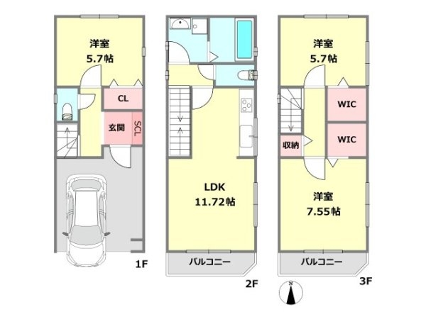尼崎市武庫豊町３丁目新築一戸建て
